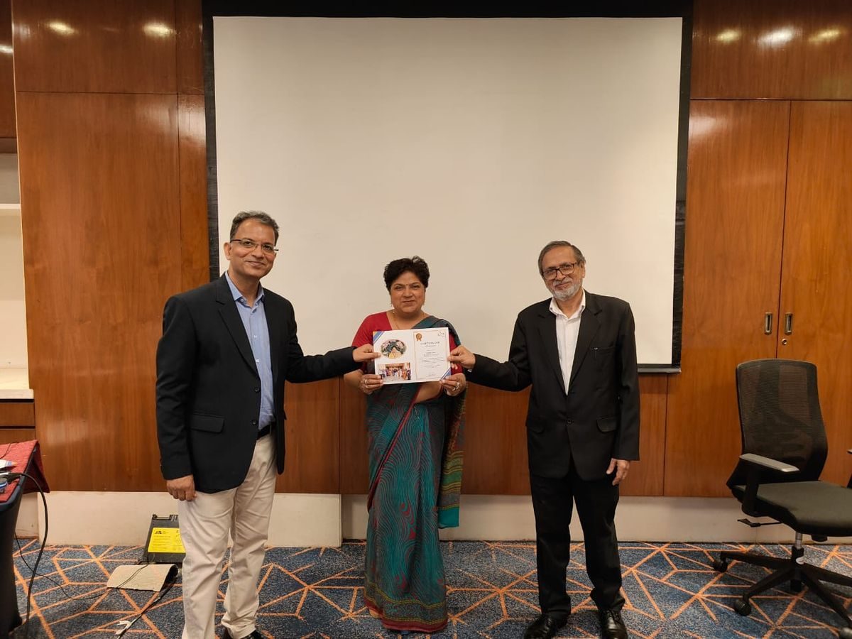 Recognition at a New Delhi programme